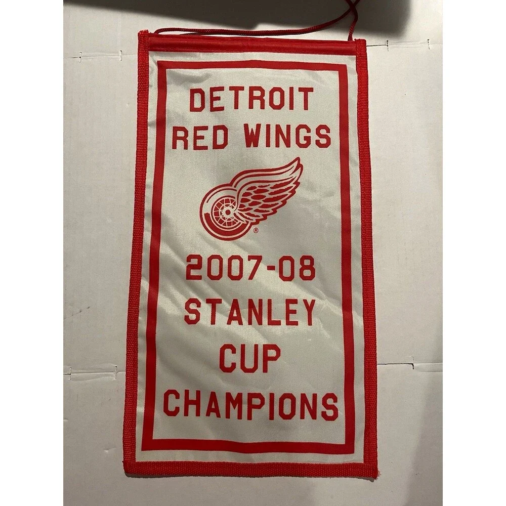 Bank of America Detroit Red Wings 2007-08 Stanley Cup Champions Banner